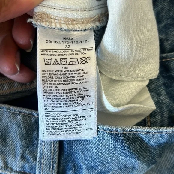 Gap Factory Denim Washwell Mini Skirt Light Wash - Picture 6 of 11